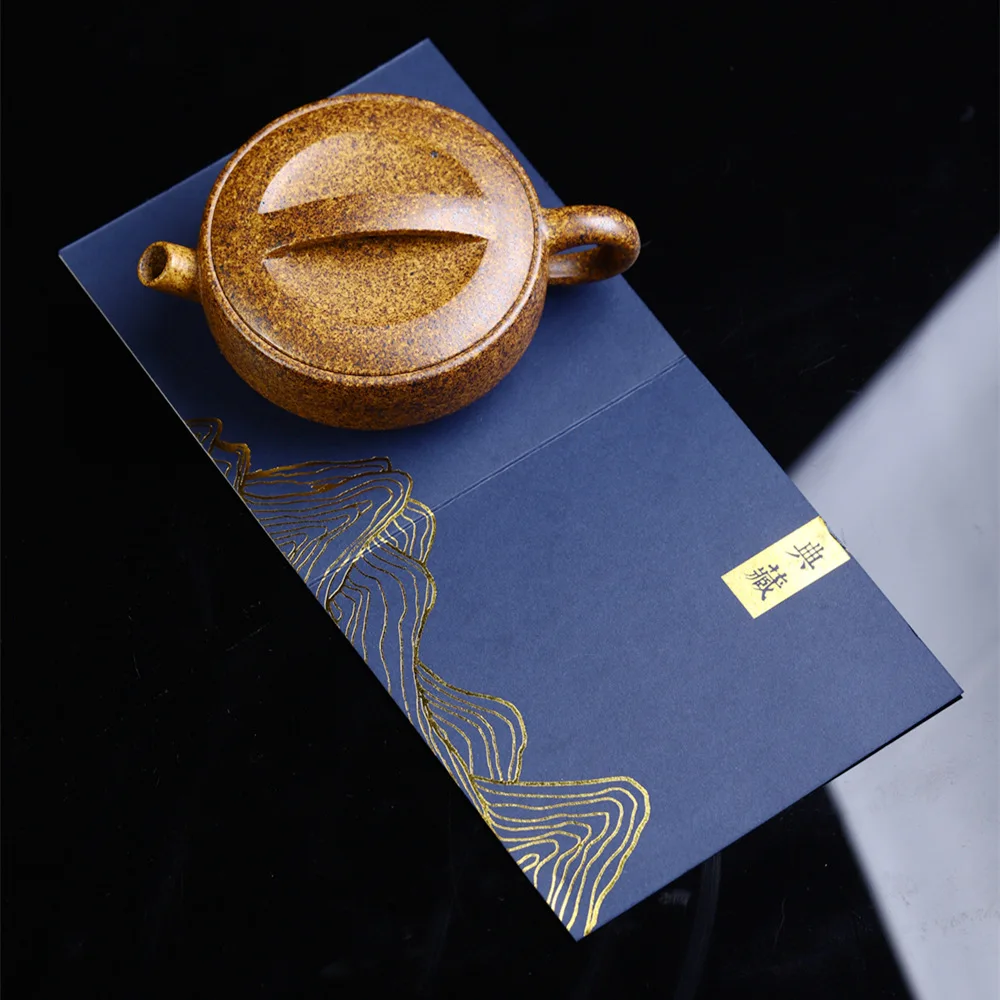 Yixing Handmade Purple Clay Pot with Old and Rotten Bottom Trough, Qingshang Shanruoshui Kung Fu Tea Set, Chinese Tea Pot, 130ml