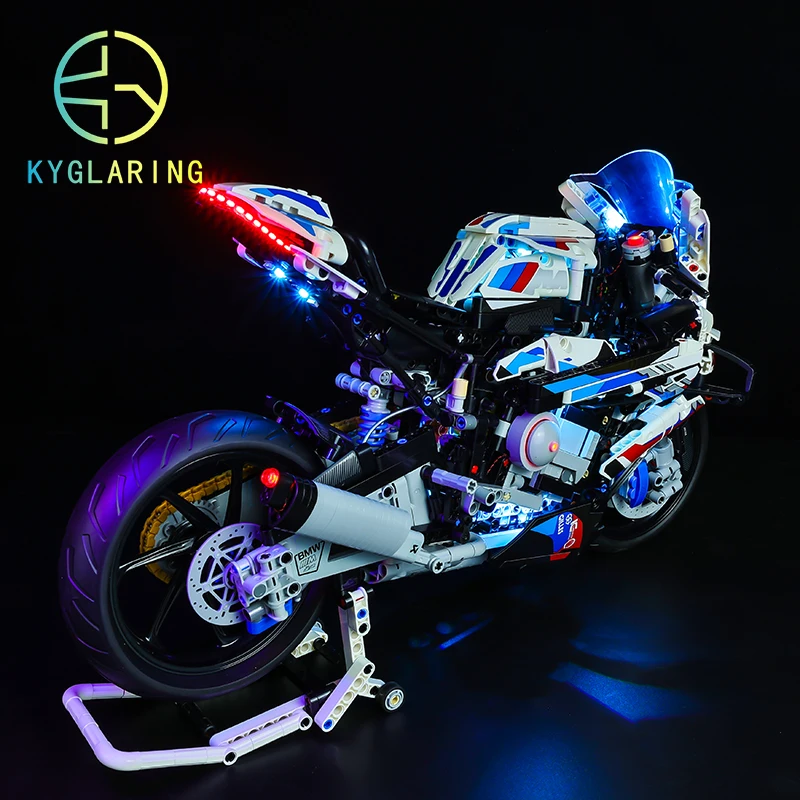 Kyglaring Led-verlichtingsset DIY-speelgoed voor technische motorracewagen 42130 M 1000RR Blokken Alleen bouwen Lichtset inbegrepen