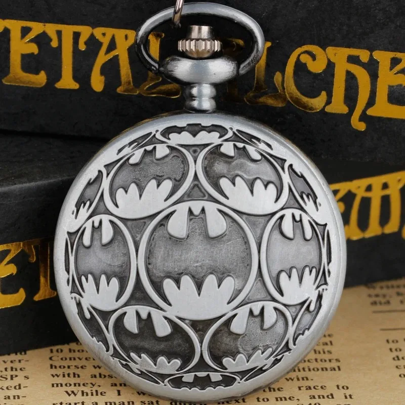 Reloj de bolsillo con collar de cuarzo gris antiguo, relojes con colgante de recuerdo, regalos únicos, reloj Fob Unisex para niños, mujeres y hombres