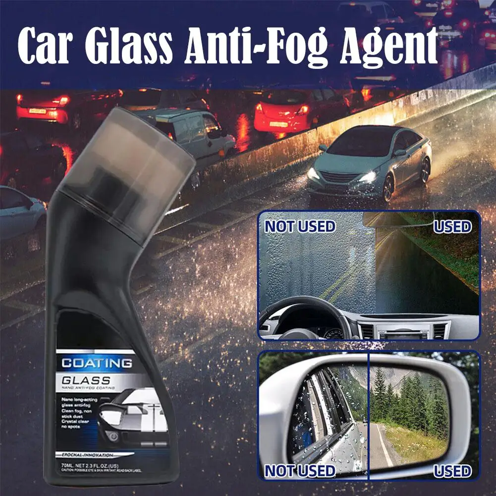 1/2pcs Magic Gem Coating Glass, Antifog Car Windshield,micro-molecular Agent Anti-fog Wiper Coating Accessories Car T1b5