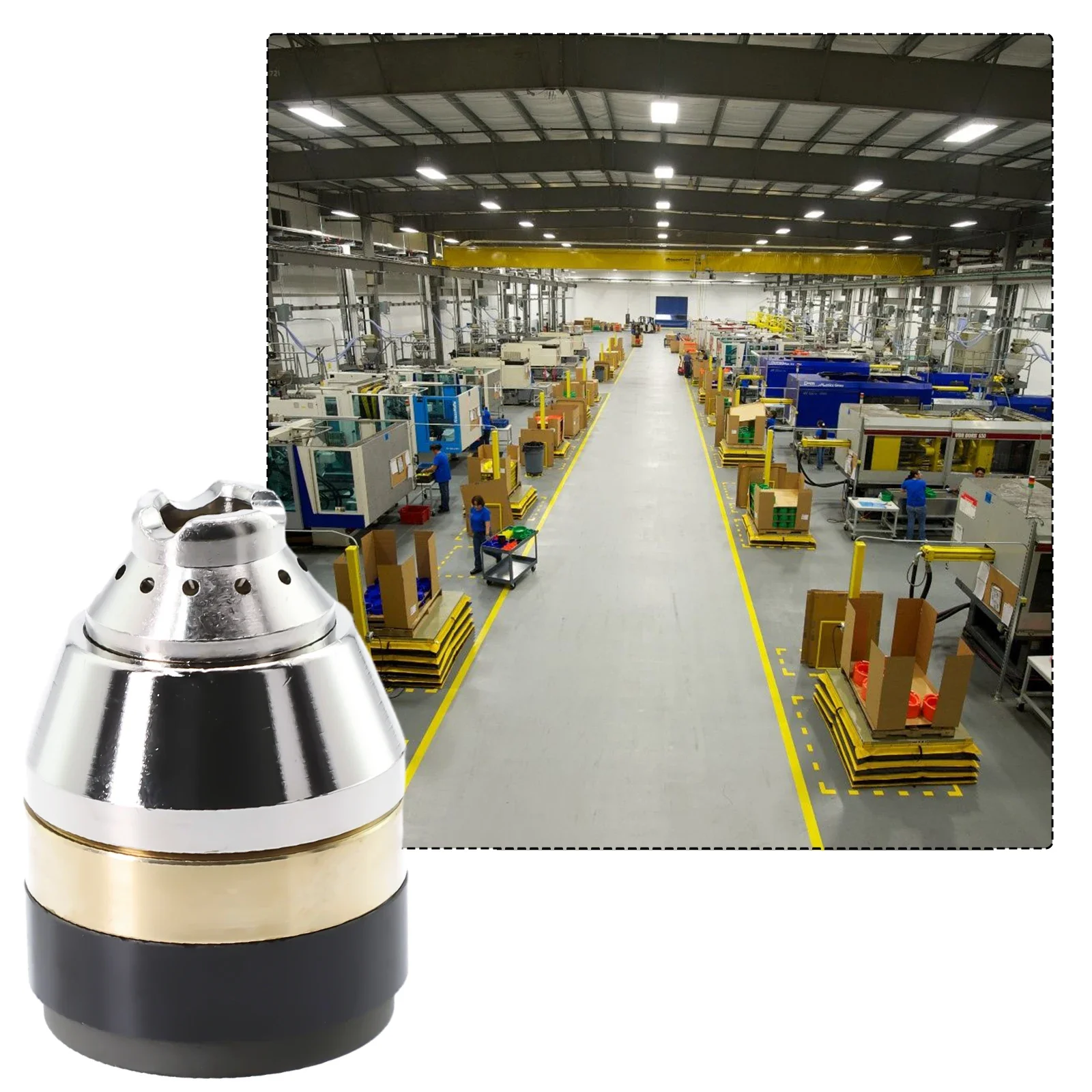 Tampa de proteção do bico de corte 1.93x1.3 polegadas de alta qualidade para processamento de metal para tocha de corte de plasma p80
