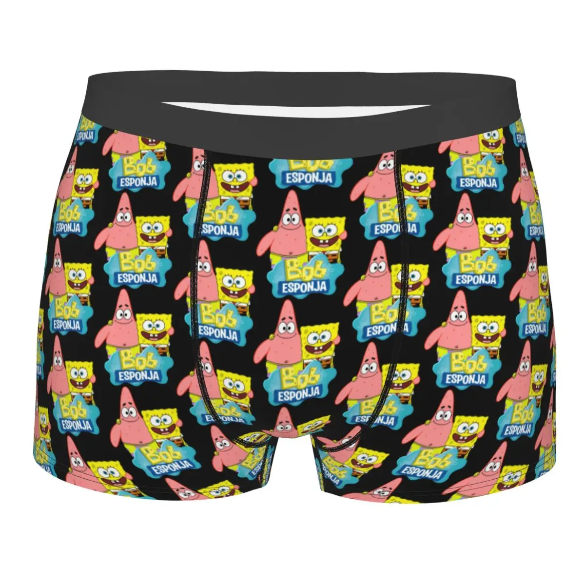 

Custom SpongeBobed Patrick Star Underwear Men Breathable Boxer Briefs Shorts Panties Soft Underpants For Homme