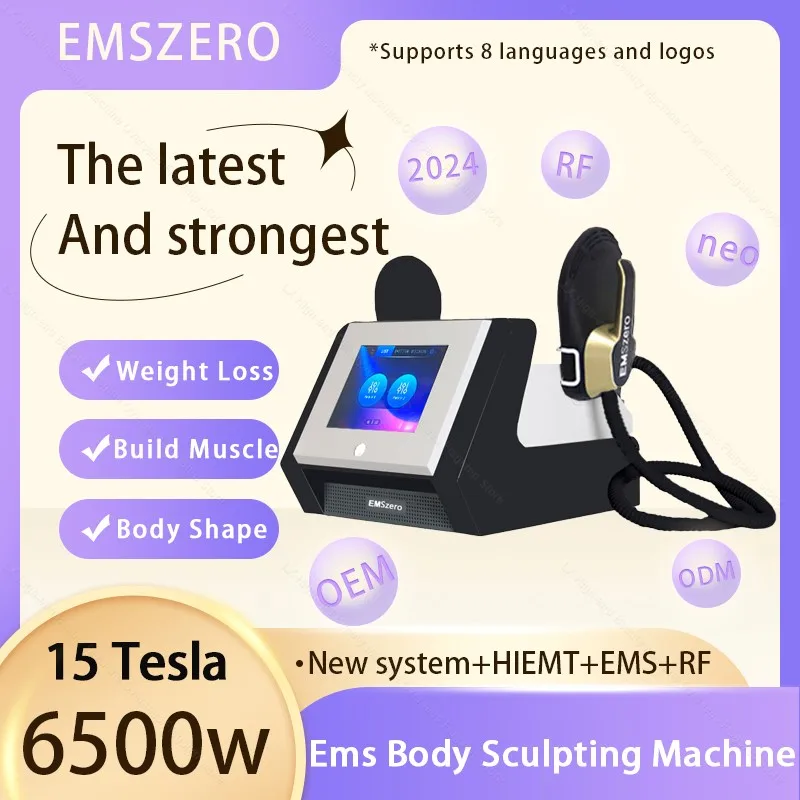 

EMSZERO 15 Tesla 6500W EMS Body Sculpt Hiemt Neo Weight Lose Muscle Stimulate body Slimming Sculpting Fat Reduction Machine