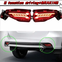 Reflector LED para parachoques trasero, luz antiniebla, luz de freno, accesorios para Toyota Fortuner SW4, 2015, 2016, 2017, 2018, 2019