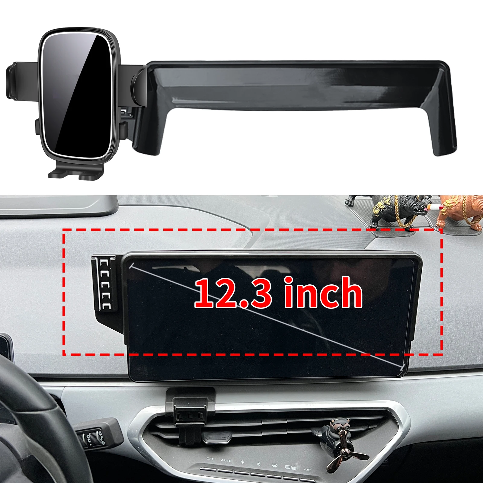 

Подходит для Geely Geometry C, индивидуальный держатель для телефона, крепление на приборную панель, основание экрана, без дрели, автомобиль ​ ​ аксессуары