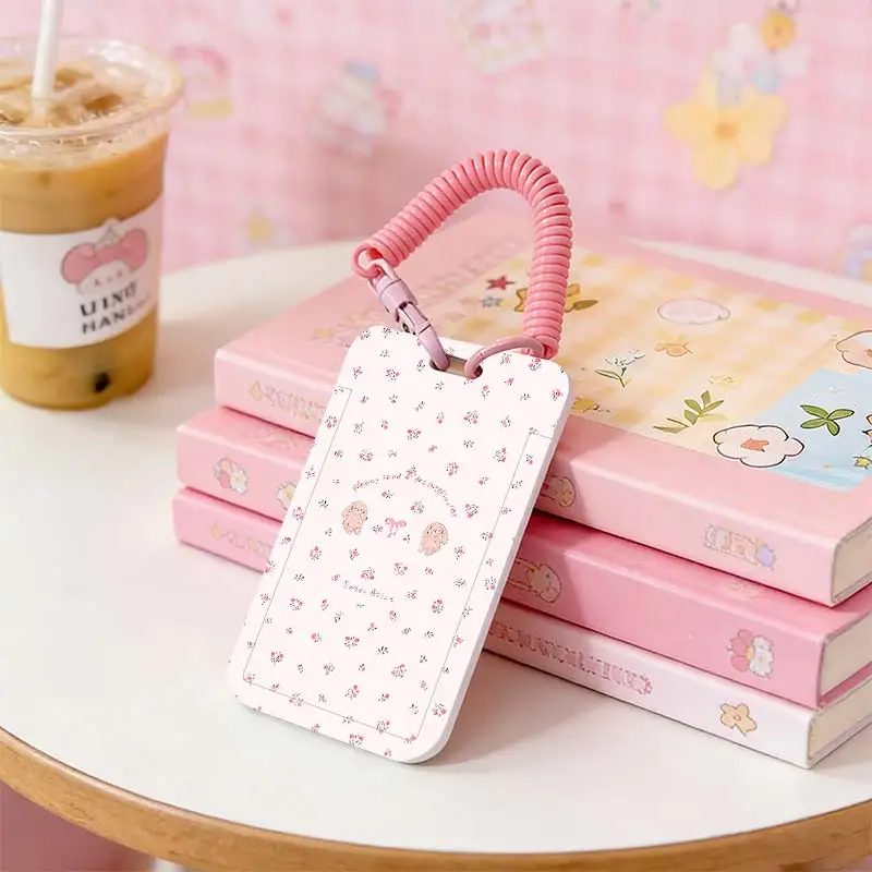 Cards Cover for Kpop Photocard Holder Credential Badge Holder Student Bus/Meal Card Protection Case Pendant Keychain