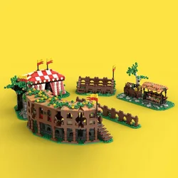 MOC Creative Expert Building Blocks Medieval Model Lion Knights Tent Camp Championship Bricks DlYA ssembly Toys For Kids Gifts