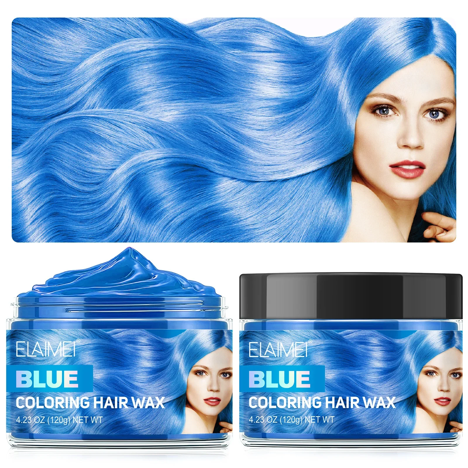 Party Temporary Hair Wax Disposable Dyeing Washable Colored Hair Paste Vibrant Hairstyles Quick Setting Hair Dye Cabello Color