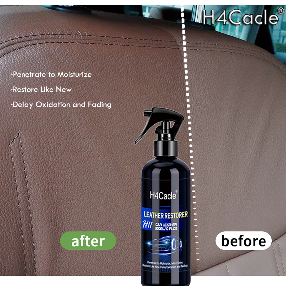 H4Cacle-H11 Leather Restorer Car Interior Cleaner Non-greasy Long Lasting Maintain Gloss Quick Coating Protection