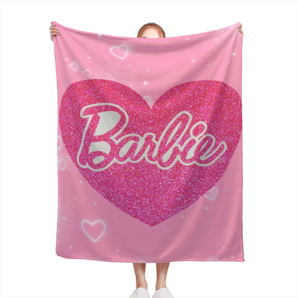 Barbie Medium Blanket Fluffy Soft Bedroom Decor Sofa Blankets Comforter Home and Decoration