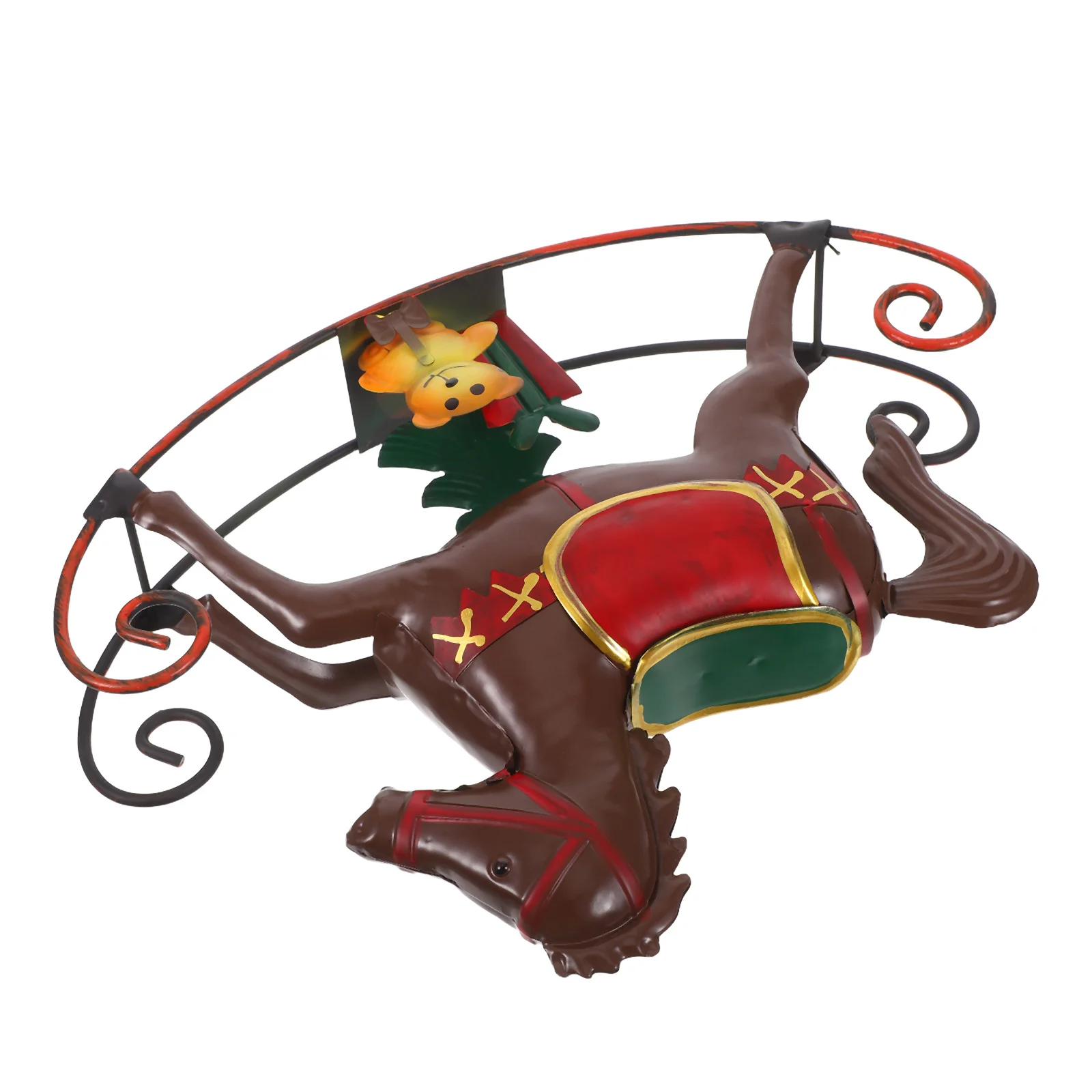 

Rocker Animal Horse Statue Christmas Table Decoration For Home Living Room Desktop Horse Rocker Sculpture Centerpiece
