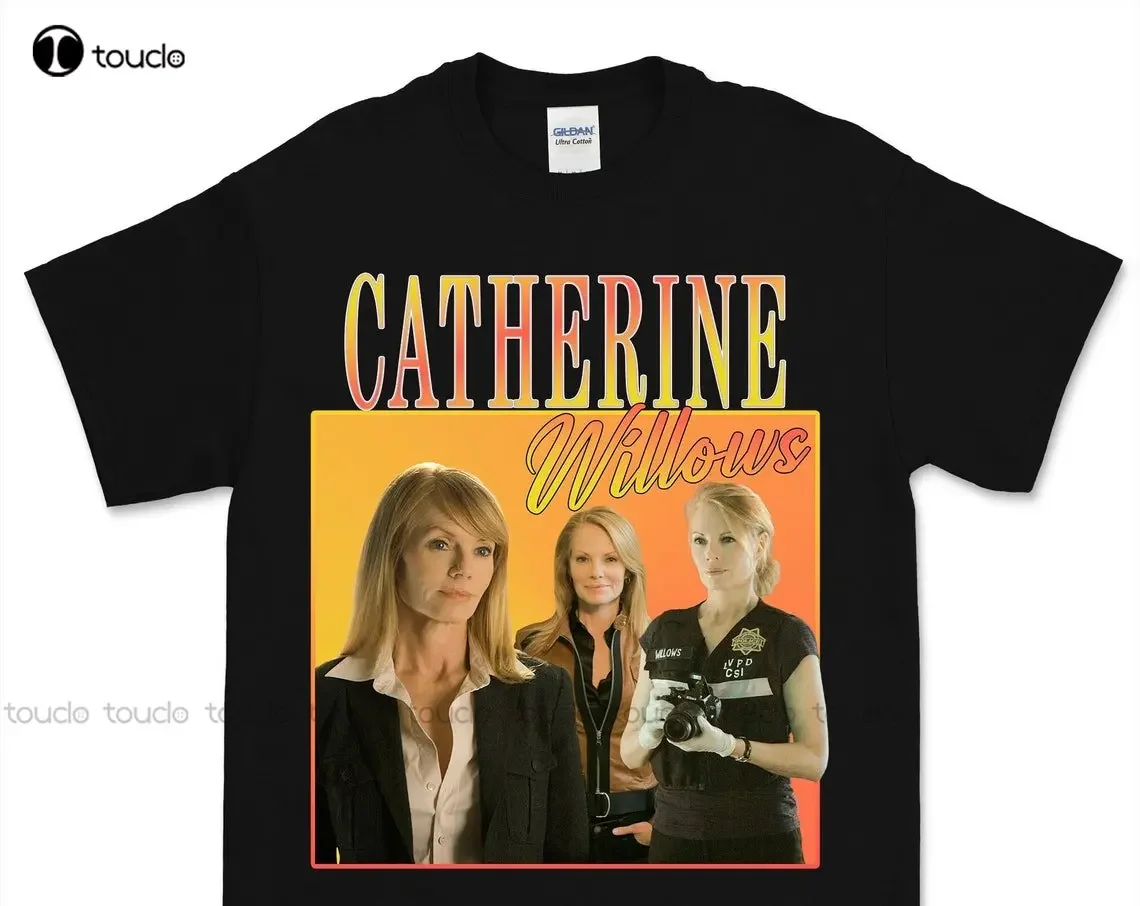 Catherine Willows Vintage T Shirt Unisex Csi Vegas Crime T-Shirt Tv Pop Culture Xs-5Xl Custom Gift Make Your Design New