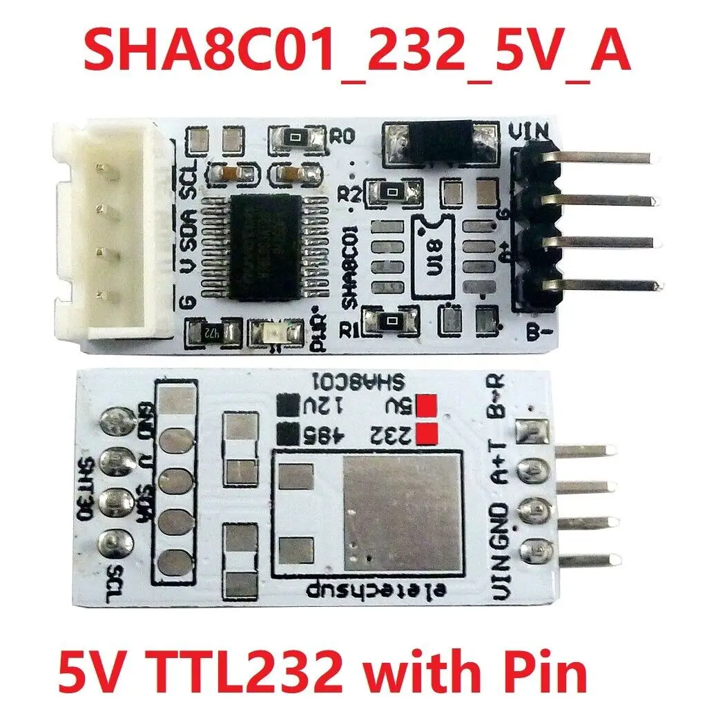 5V SHT30 RS232 TTL UART Modbus Rtu Digital Temperature and Humidity Sensor PLC