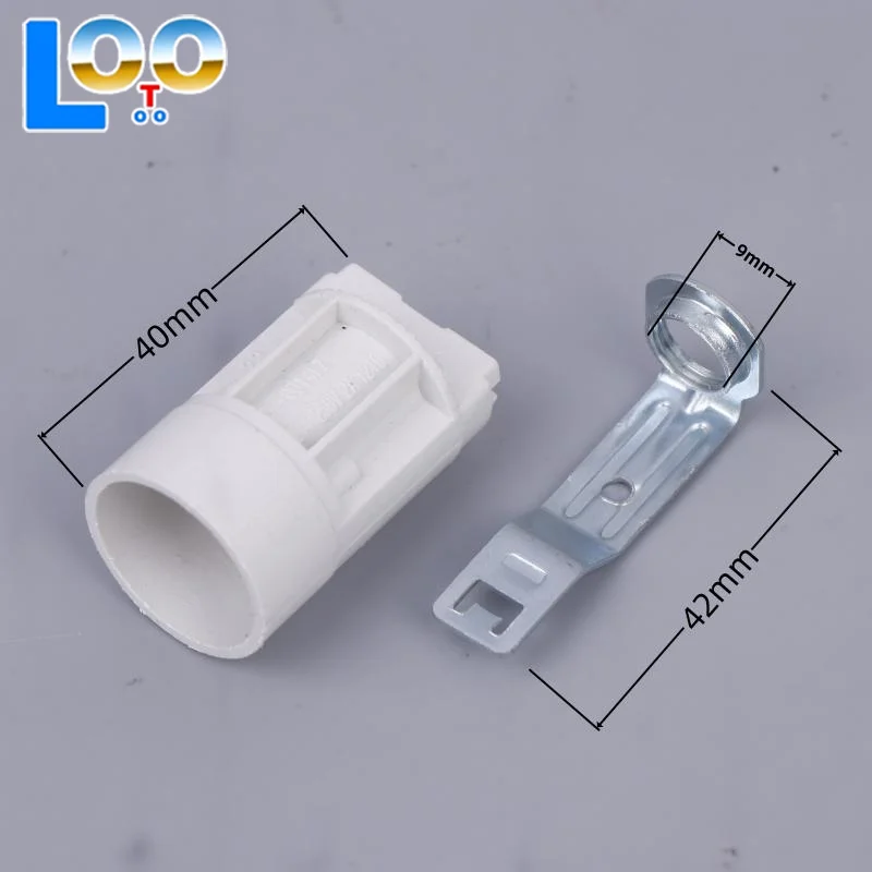 10 шт. цоколь для канделябры E14, кронштейн, держатель лампы, цоколь освещения, патроны из цинкового сплава, держатель лампы с кронштейном для хрустальных ламп