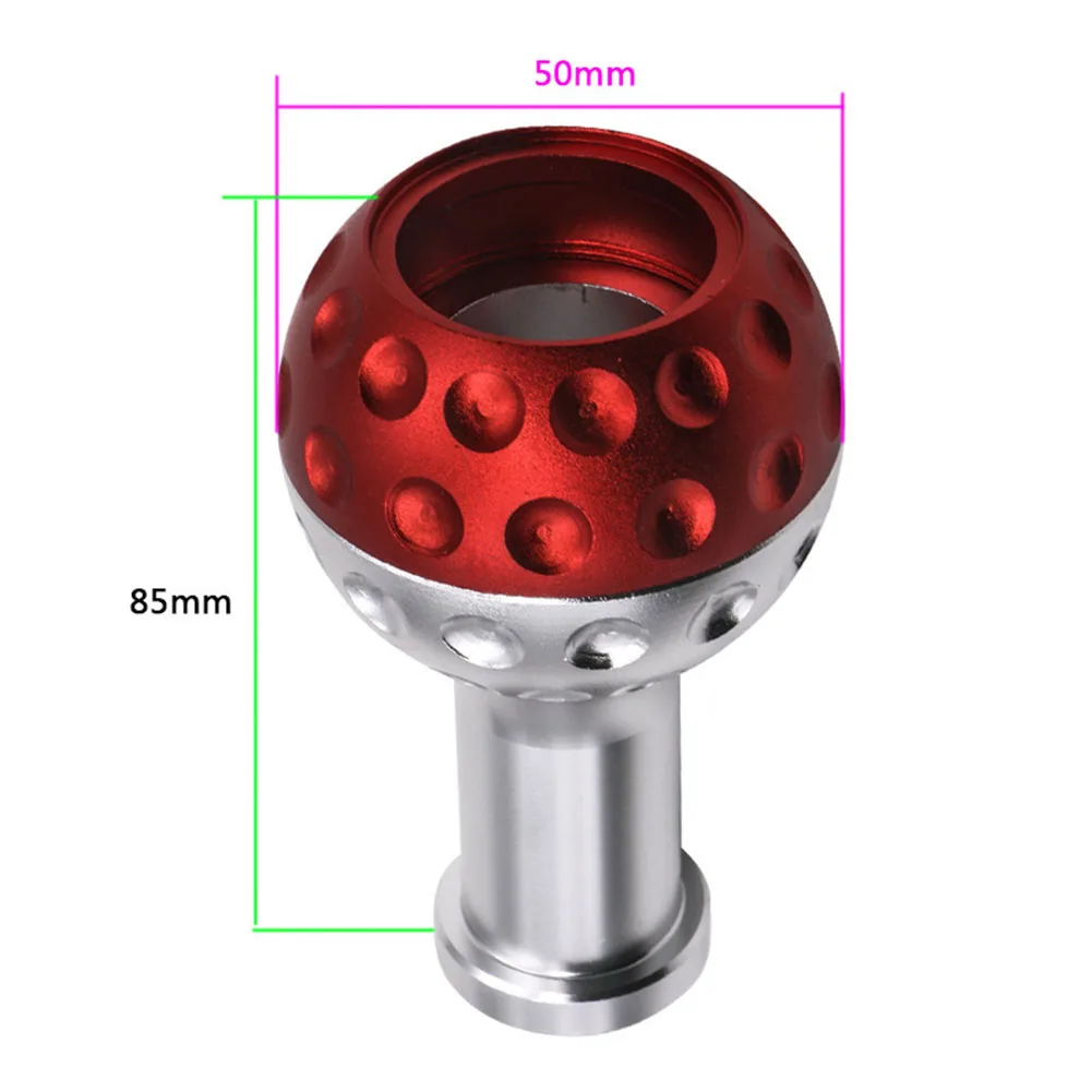 Car 5/6speed Gear Shift Knob Modification Shift Ball Head With 8mm, 10mm, 12mm Adapter Compatible With Various Vehicles