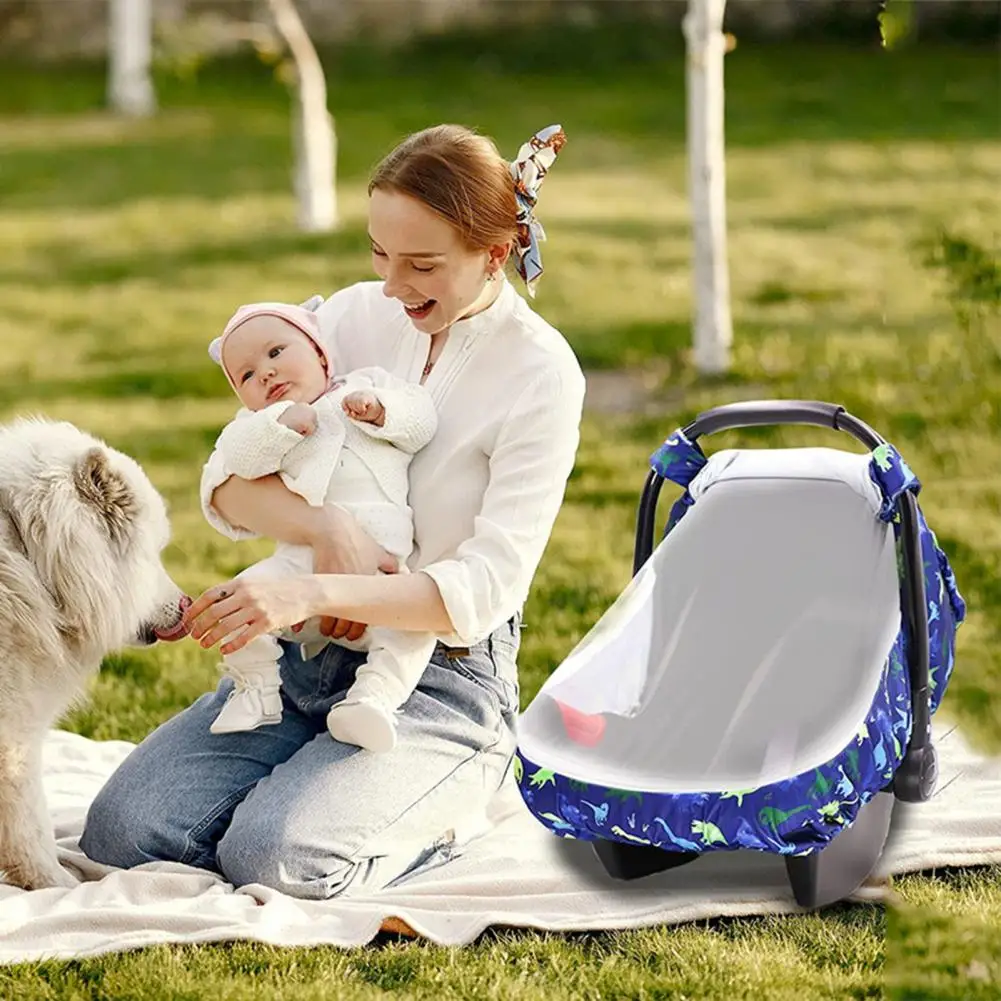 

Lightweight Nursing Cover 360 Degree Windproof Protection Infant Basket Cover for Strollers Carriers Safety Seats Keep Baby Warm