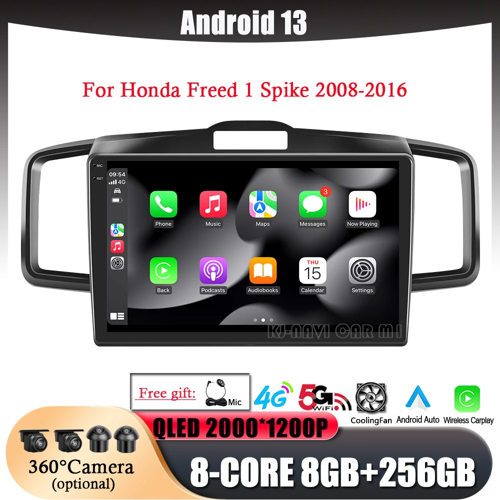 

Автомобильный радиоприемник на Android 13 для Honda Freed Спайк 2008 - 2016 мультимедийный Carplay 4G + Wifi GPS DVD 2 DIN Авторадио Стерео DSP 10,1 дюйма