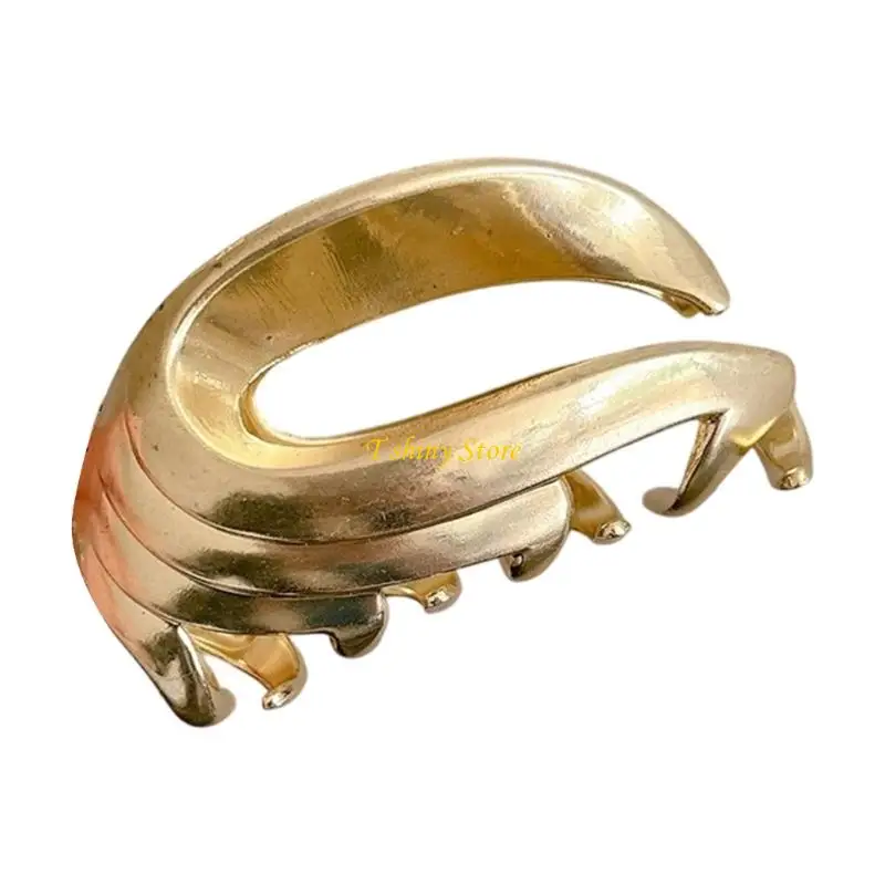 

N58F Modern Hollow Plastic Hair Claw Clip Hairpin For Women Fashionable Hair Grip