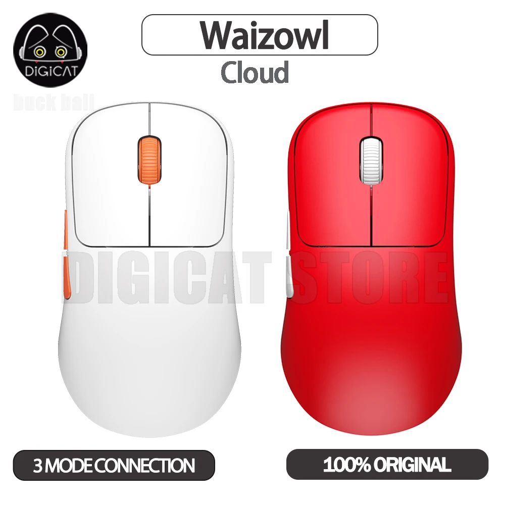 

Игровая мышь Waizowl Ogm Cloud, легкие мыши, 3-режимная беспроводная мышь USB/2,4G/Bluetooth, индивидуальная офисная игровая мышь, подарки