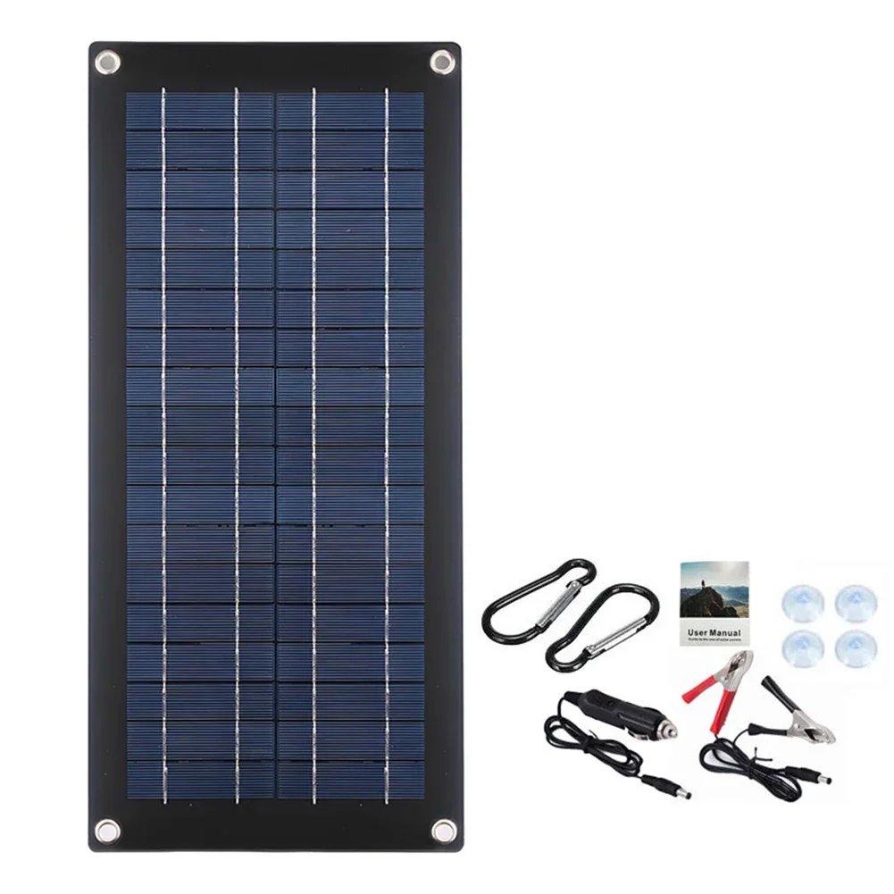 

70W Solar Panel 12V-18 Portable Battery Charger For Cell Phone Outdoor Waterproof Power Bank For Camping Accessories