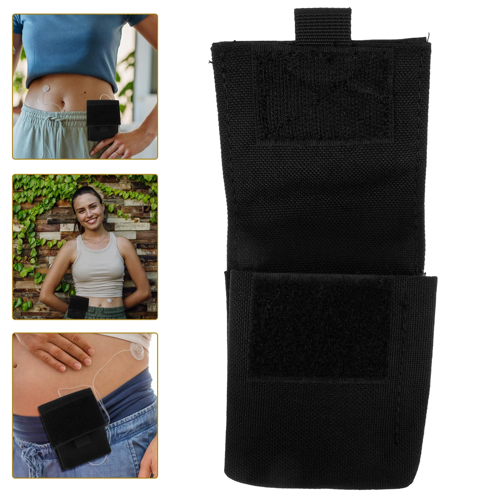 Insulin Kit Pump Case Portable Bag Small Organizer Pouch for Belt Glucose Meter Holder Diabetes Waist