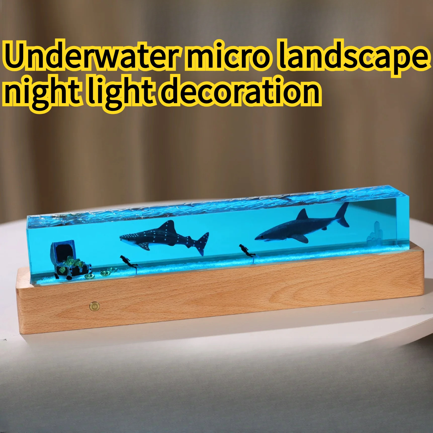 Resin Art Underwater - Creative Healing Underwater Micro Landscape Night