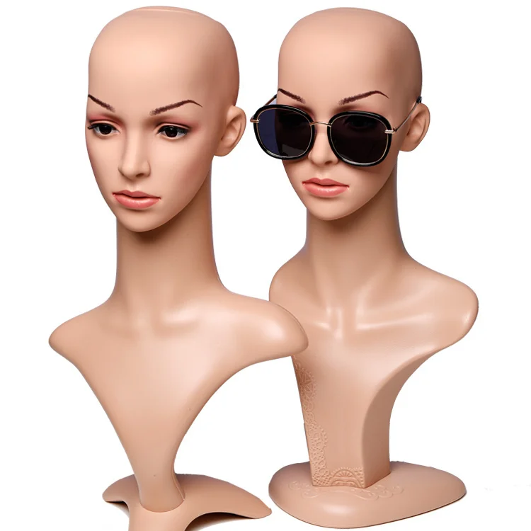 Mannequin Necklace Earrings Holder Head Model For Wig Hat Scarf glasses Jewelry Display Shop Retailer Counter Display Organizer