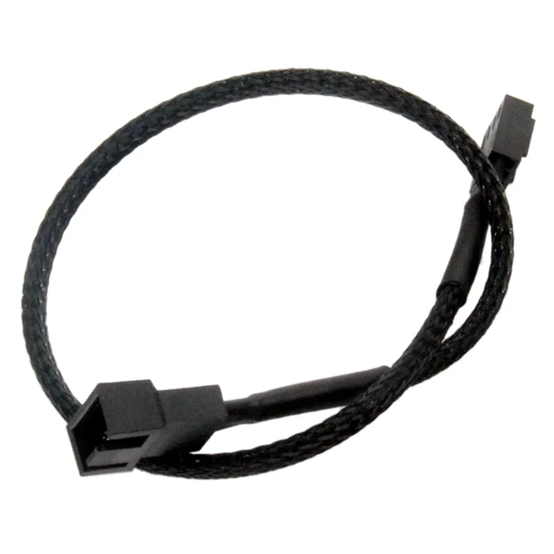 Y43A-25X PWM Fan Extension Cable - 11.8 Inch PC Fan Extension Cable Compatible With ATX Case 3 Pin & 4 Pin Cooling Fans