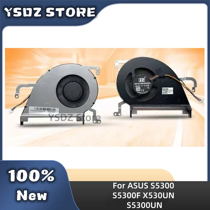 EG50050S1-CD81-S9A 13NB0IA0P01111 DQ5D518G001 4Pin DC5V 2.25W For ASUS S5300 S5300F X530UN S5300UN Laptop New CPU Cooling Fan