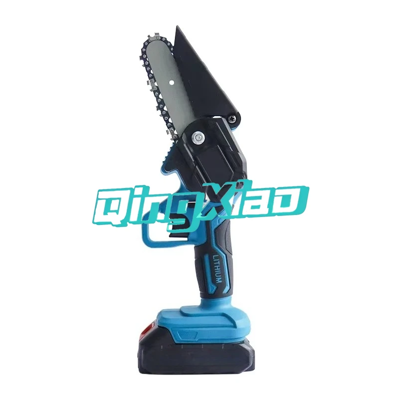 4 Inch Mini Rechargeable Cordless Chainsaw Portable Electric Power Saw Complete Tool Case Set For Garden Trimming Branch Cutting view 3