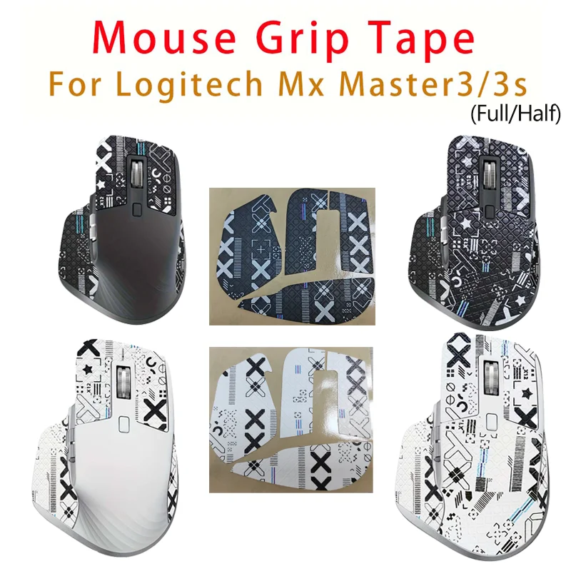 Vollständiges/halbes Maus-Griffband für Logitech Mx Master3 3s, kabelloser Mausaufkleber, Eidechsenhaut, saugen Schweiß, rutschfest, vorgeschnitten, einfache Installation