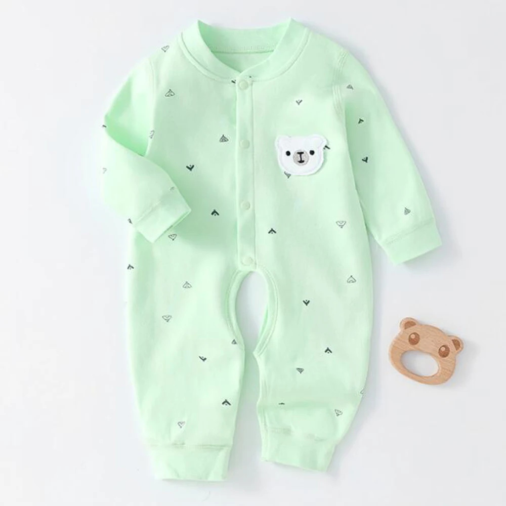 Baby Long Sleeve Jumpsuit For Girls Cotton Spring Autumn Winter Newborn Clothes Infant Rompers