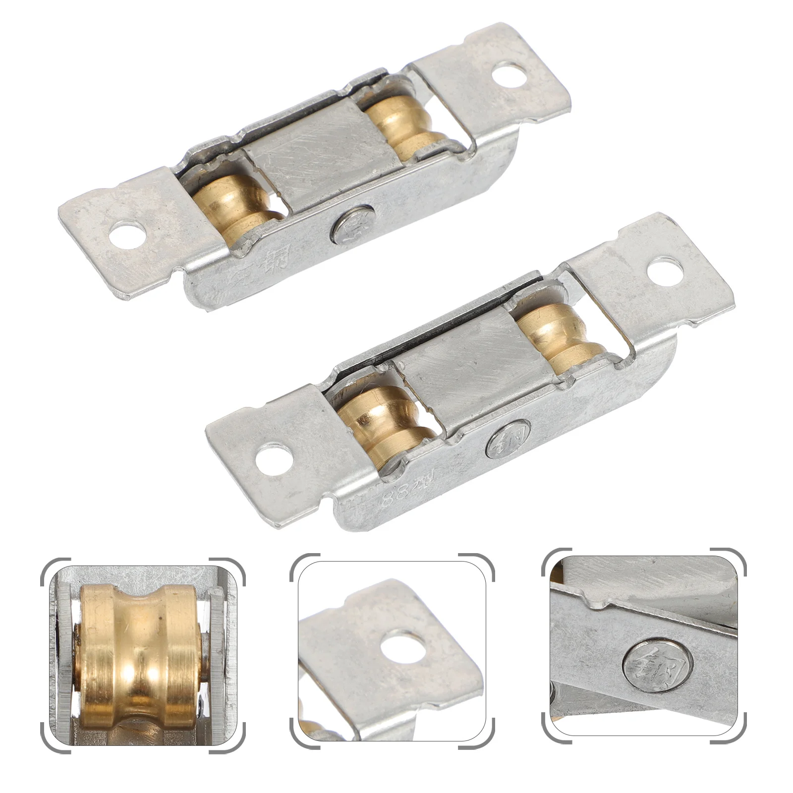 1 مجموعة نافذة انزلاق الباب الأسطوانة الفولاذ المقاوم للصدأ النحاس السلس غير قابل للصدأ الأجهزة الصامتة استبدال الباب الأسطوانة مجموعة