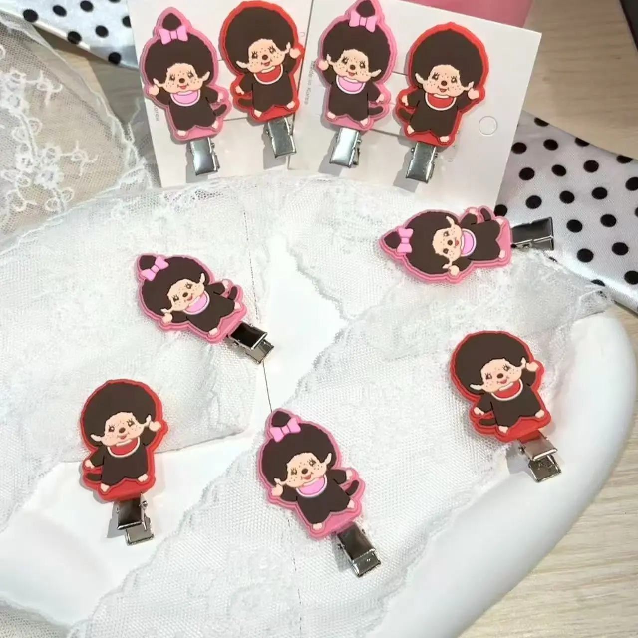 

Monchichi lovely super sprouting clip lovely side clip bangs clip broken hairpins