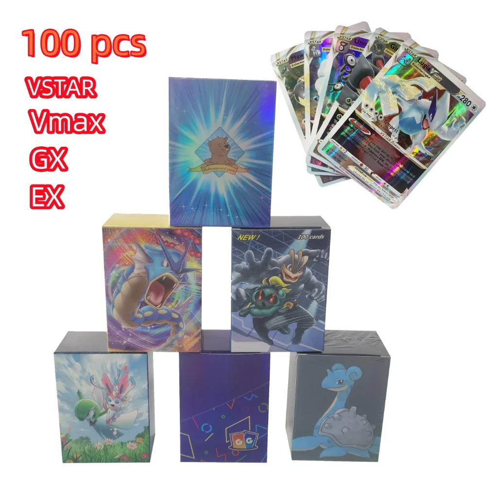 Carte Flash complète Pokemon Scarlet & Violet, 100Ex 100GX 100Vmax Vstar, cartes de jeu de Collection, cartes de combat Koraidon Miraidon, nouveauté 2024