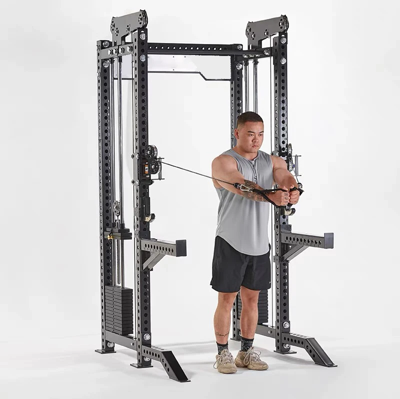 

All in One Gym Equipment Cable Crossover Machine Smith Fitness Multifunctional Cable Crossover Power Rack