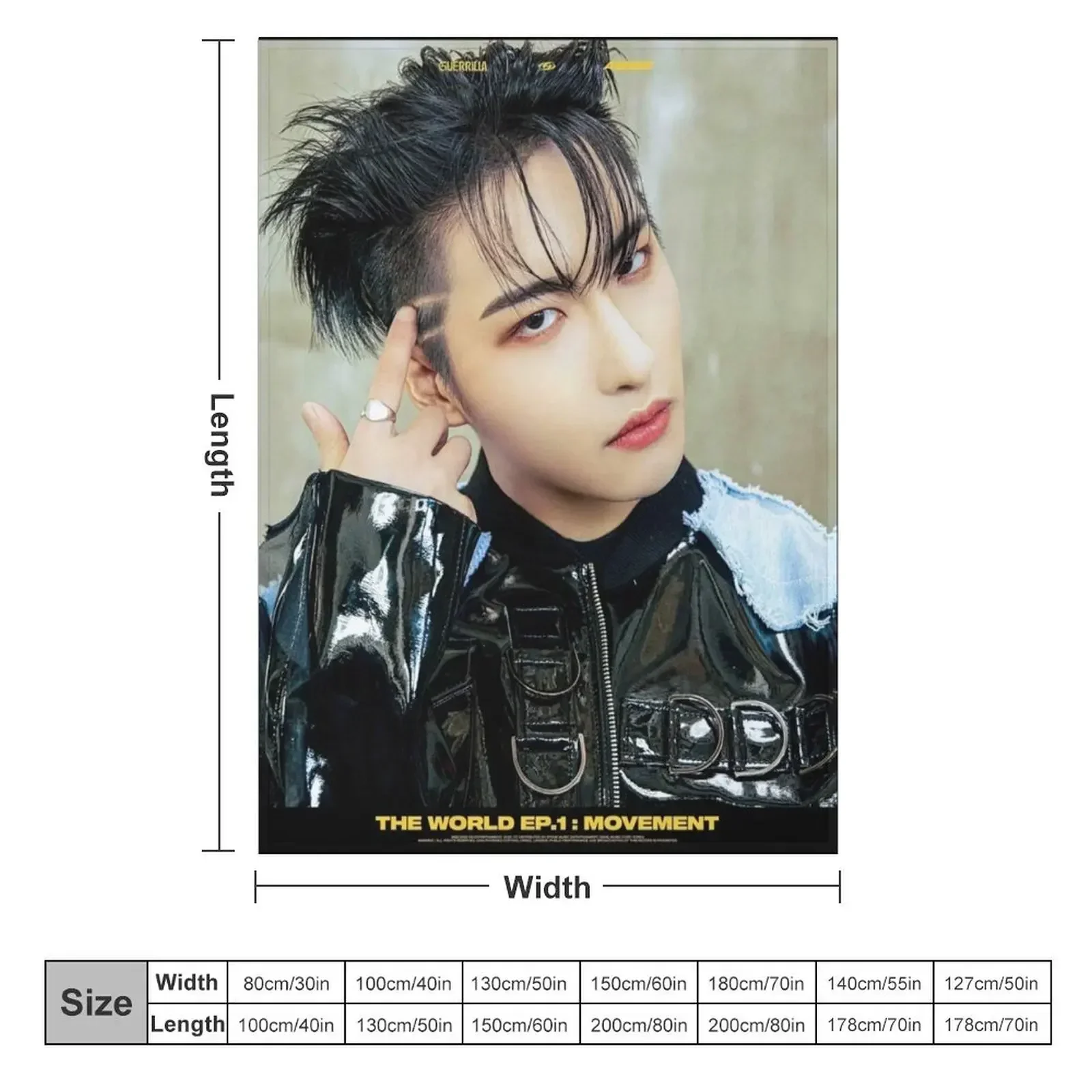 Seonghwa - Ateez Throw Blanket Blankets Sofas Of Decoration Thermals For Travel Blankets