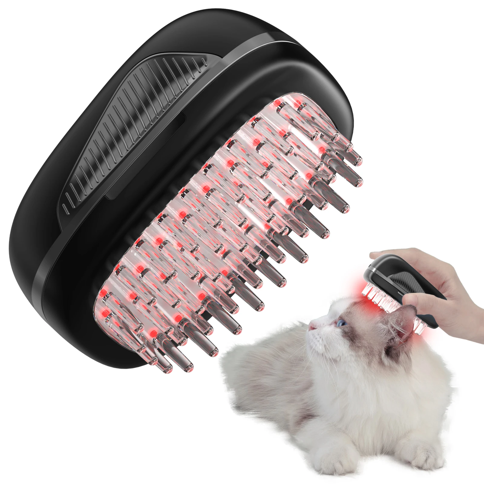 PUPCA  Pet Laser Therapy Combs 8*650nm Laser Diodes Red LightTherapy Vet Device for Pain Relief Bone and Joint Treat&Skin Care