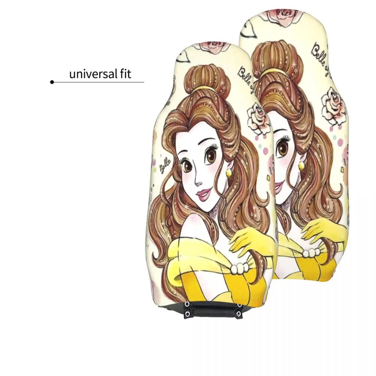 أغطية مقاعد السيارة من بيل بيوتي آند ذا بيست، قطعتين من أغطية مقاعد السيارات، غطاء بوليستر لطيف على شكل شاحنة صغيرة