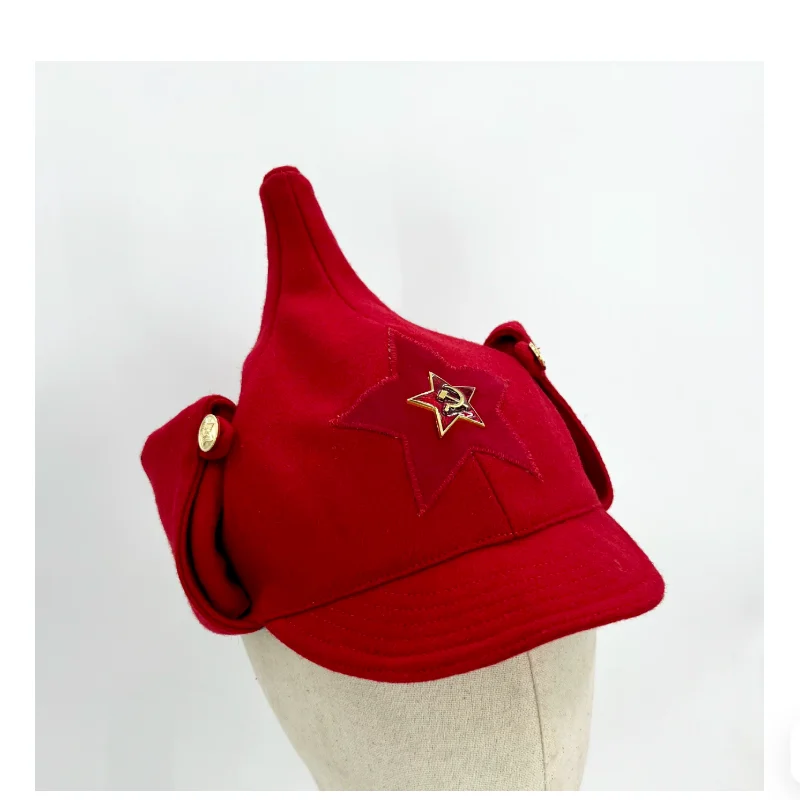 Budyoni Hat Multicolored Woolen Paul Hat World War I Soviet Hat Soviet Union