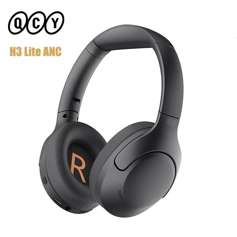 Słuchawki bezprzewodowe QCY H3 Lite ANC Aktywna redukcja szumów nauszny zestaw słuchawkowy Bluetooth 5.3 Słuchawki 40 mm Sterownik HiFi Sound 60H