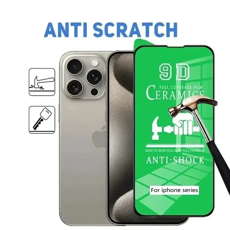 5 шт. 9D мягкая керамическая пленка для iPhone 15 14 12 11 13 Pro Max Mini Защитная пленка для экрана для iPhone 15 Plus без стекла