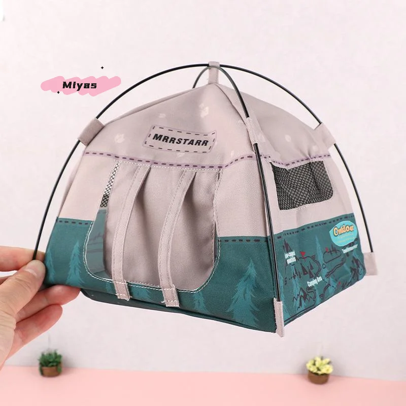 Miniatuur gesimuleerd buitententornament 1/12 schaal poppenhuis campingtentmodel 1 set doe-het-zelf accessoires foto rekwisieten