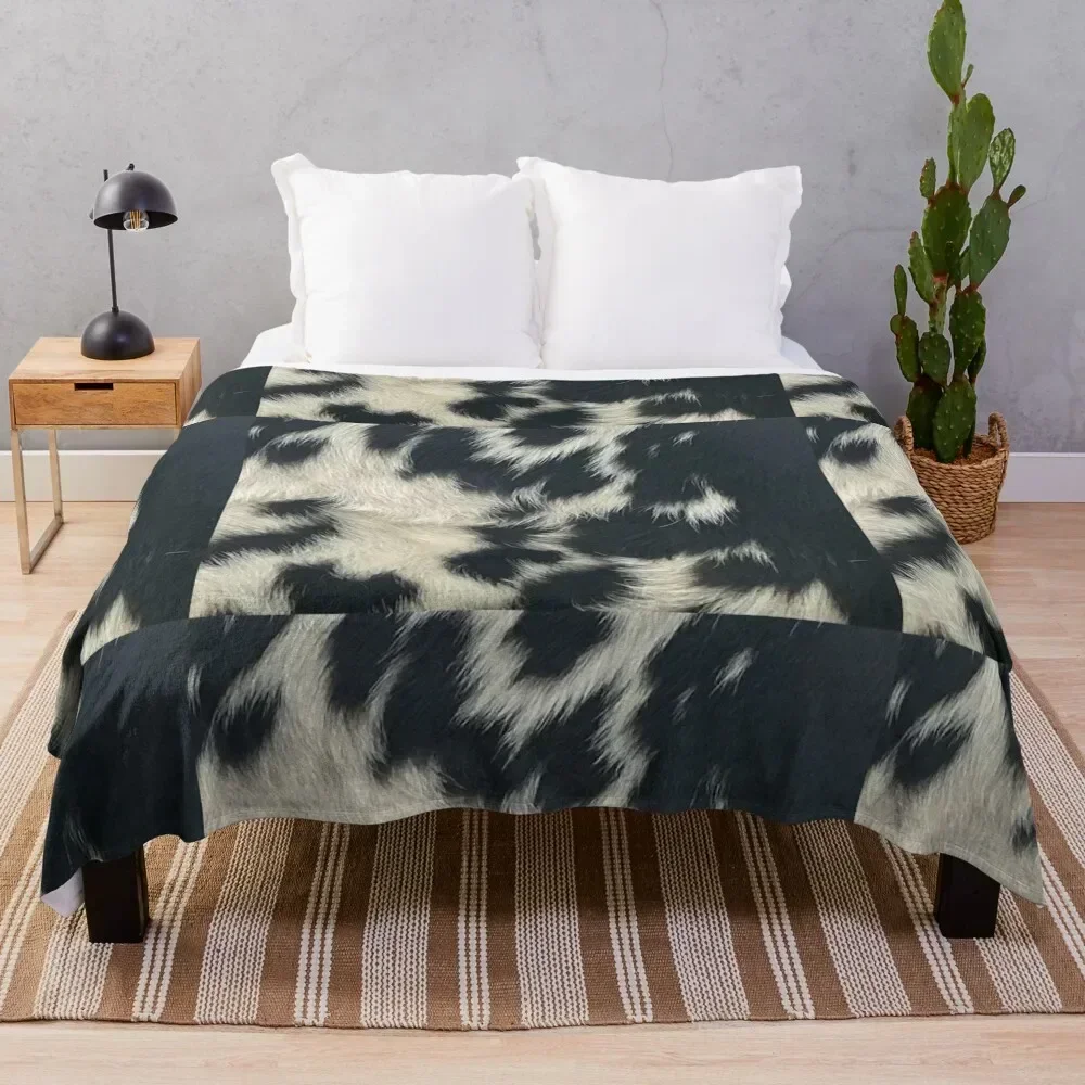 

COW LOVERS SPECKLE PARK HIDE PRINT Throw Blanket Sofa Throw Blankets For Baby Soft Plush Plaid Furry Blankets