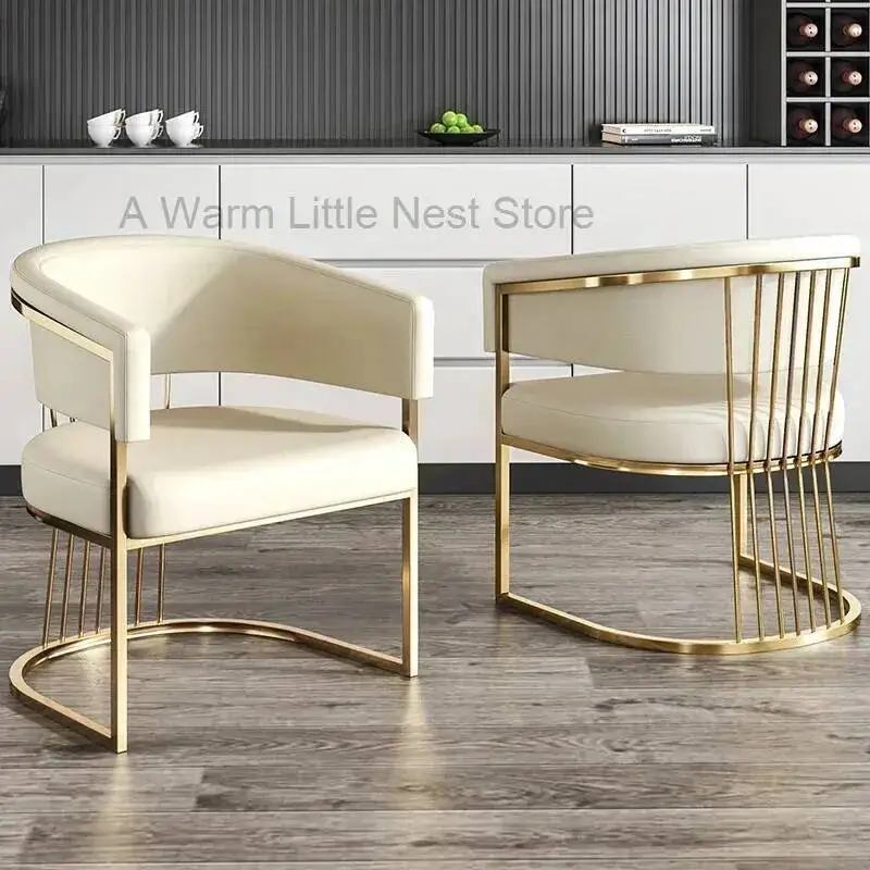 

Nordic Handle Chairs Mid Dining Century Elbow Support Designer Living Room Chairs Designer Minimalist Fauteuil Home Furniture