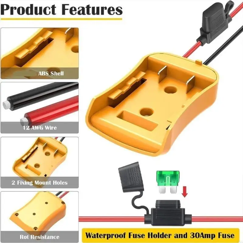 

Проводные адаптеры питания 18 В для проектов Предохранители Защита цепи Дизайн