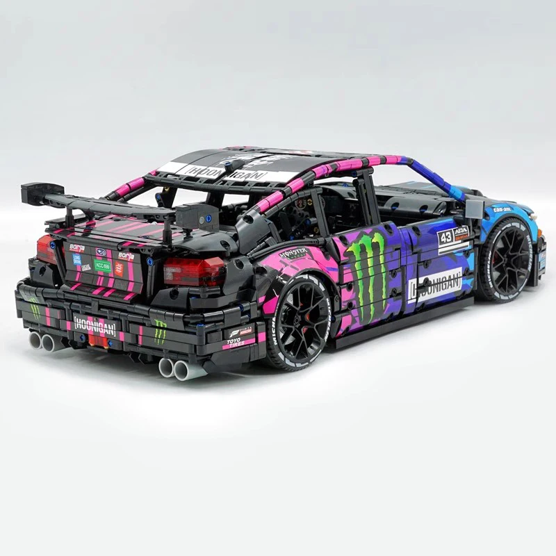 New 57010 Technical Super Sport Car Model WRX STI Compatible MOC-79953 Building Blocks Bricks Puzzle Toy Birthday Gifts For Kids