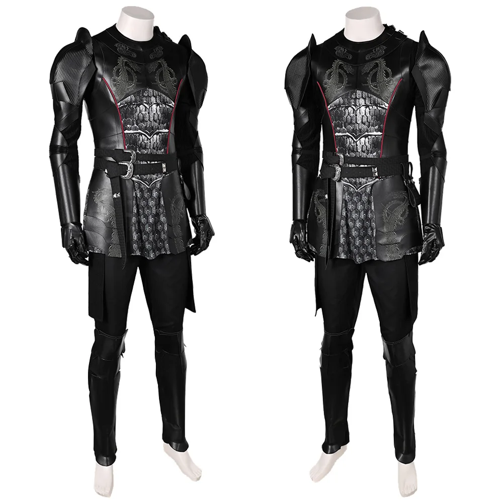 Disfraz de Cosplay de Daemon Medieval para hombres, ropa de batalla de armadura, TV, Dragon 2, casa de fantasía