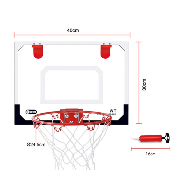 2025 미니 실내 플라스틱 농구대 세트 (문 앞 재미있는 어린이 게임, 야외 게임용)