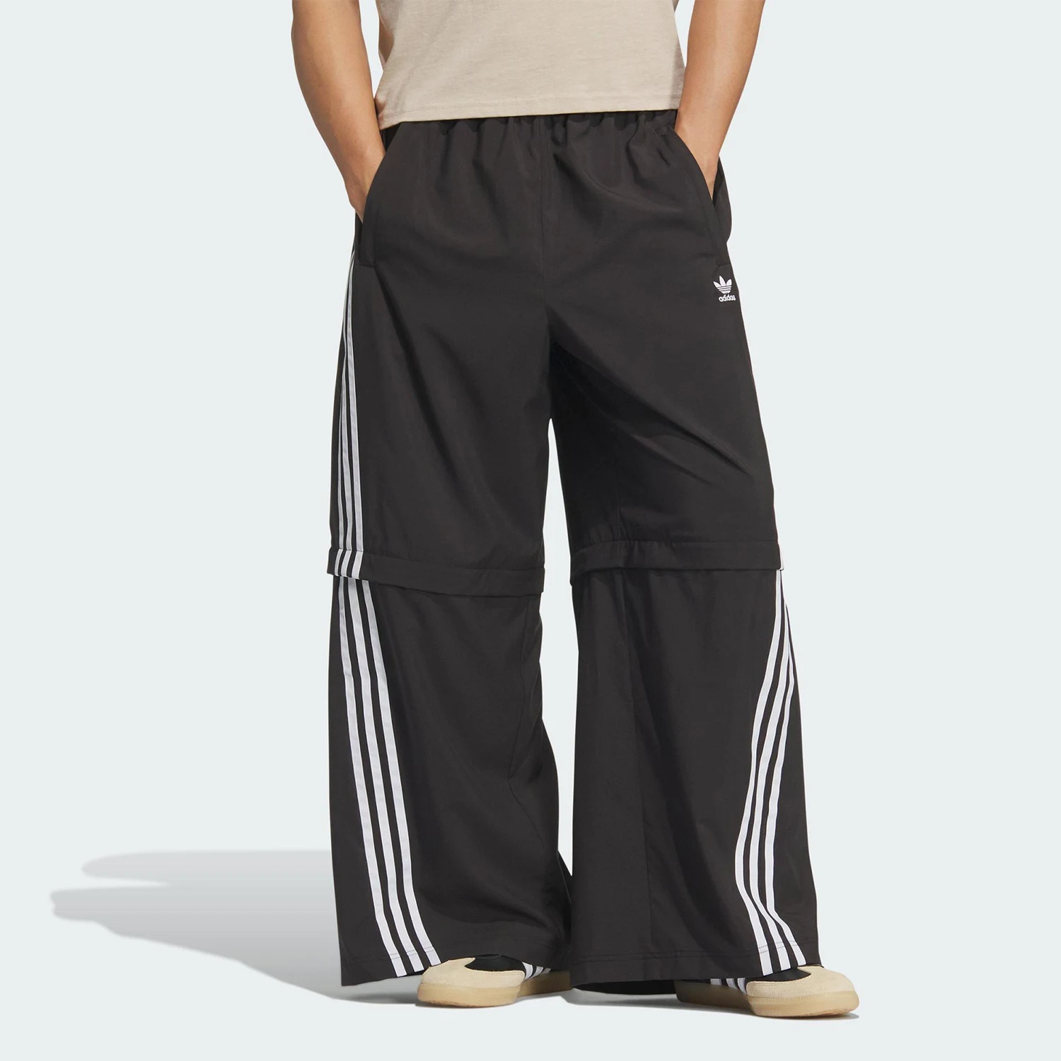

Adidas Authentic Three Leaves Men's Women's Loose Woven Detachable Pants KD8211